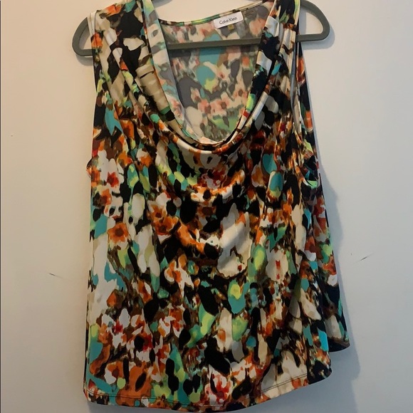 Calvin Klein Tops - Calvin Klein cowl neck sleeveless blouse  2X